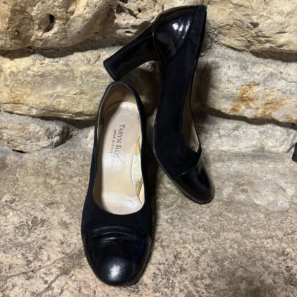 Taryn Rose Shoes - TARYN ROSE Chloris Black Patent Leather Shoes Pumps 3.25” Heels EU 38.5/US 8